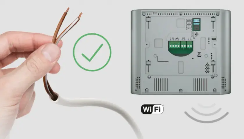 Wybierasz jaki kabel do domofonu? Pokazano prawidłowy przewód do podłączenia urządzenia z Wi-Fi.