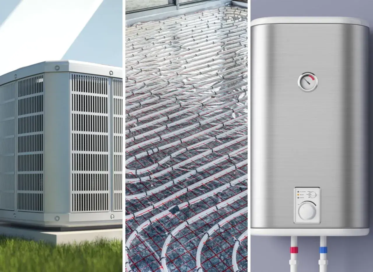 Trzy systemy grzewcze: klimatyzator, ogrzewanie podłogowe i bojler. Szukasz najtańszego ogrzewania elektrycznego?